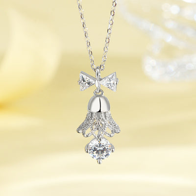 Christmas bell necklace( S925 sterling silver ) Ainuua