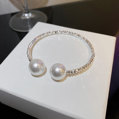 Open Pearl Necklace (Titanium Steel) Ainuua