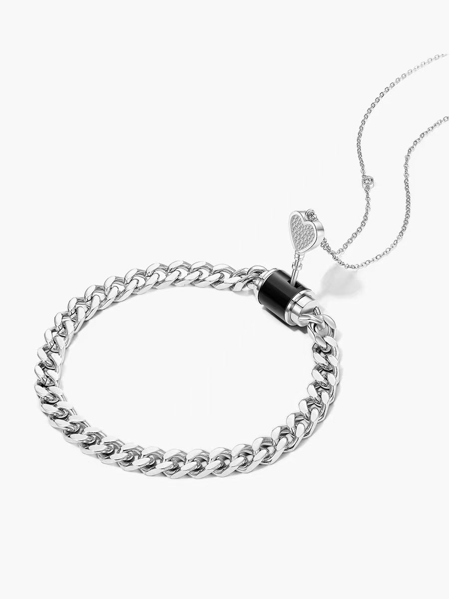 Love lock - Couples bracelet necklace Ainuua
