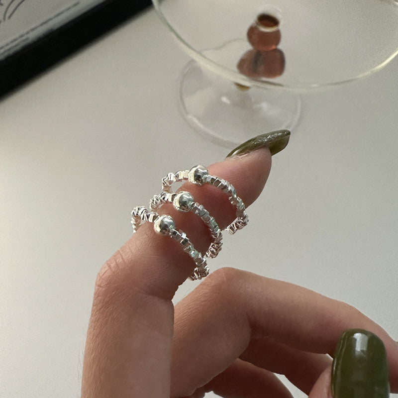 Broken Silver Pearl Ring ( S925 Silver ) Ainuua