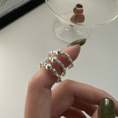 Broken Silver Pearl Ring ( S925 Silver ) Ainuua