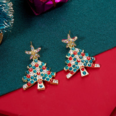Five Pointed star Christmas Earring (Metal) Ainuua
