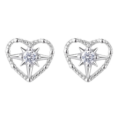 Love Star thread stud earrings（925 sterling silver)