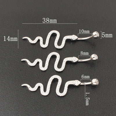 Sterling Silver Snake Belly rings ainuua