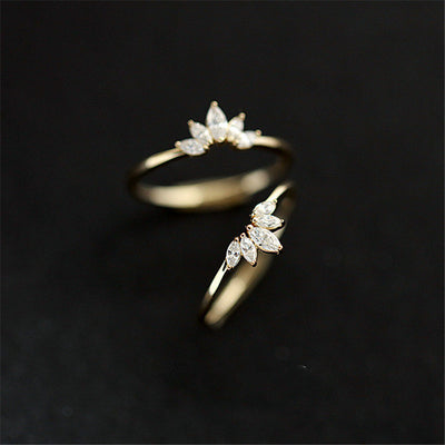 Diamond Fancy Crown Ring Ainuua