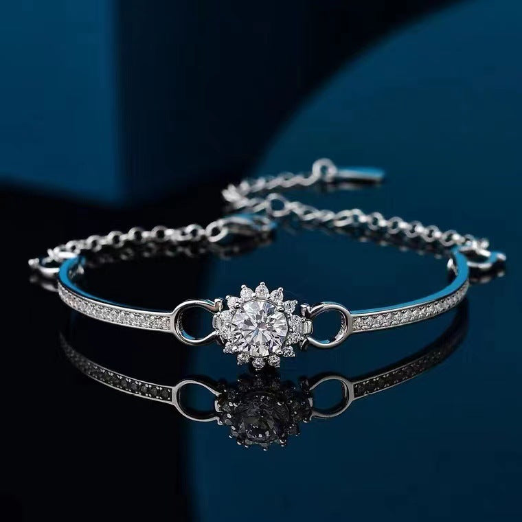 Ladies Fashion Sterling Silver Bracelet Ainnua