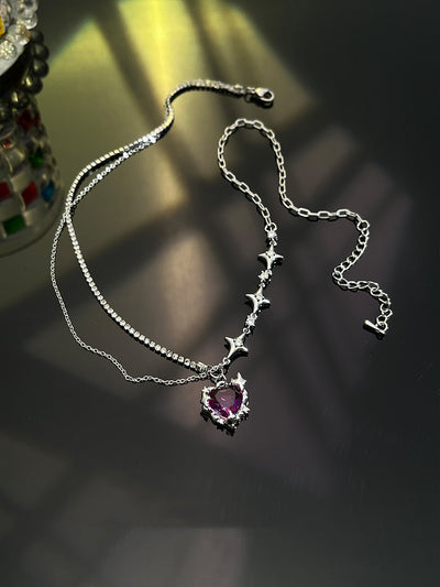 Diamond Gradient Love Necklace Ainuua