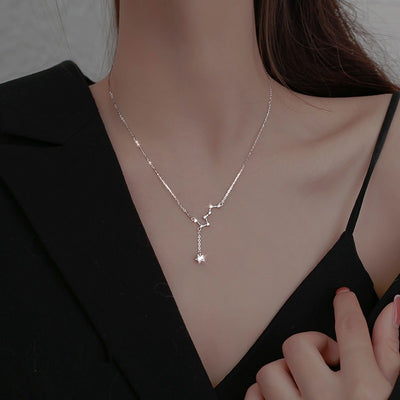 Tassel Delicate Clavicle Chain Big Dipper Necklace Ainuua