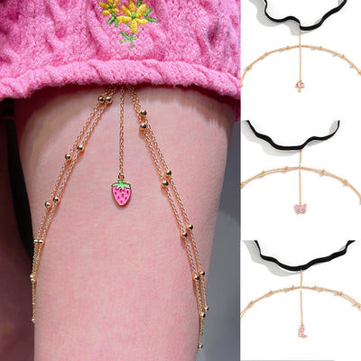 Small Elastic Thigh Chain ( Strawberry, Butterfly, Mushroom and Boot) Ainuua