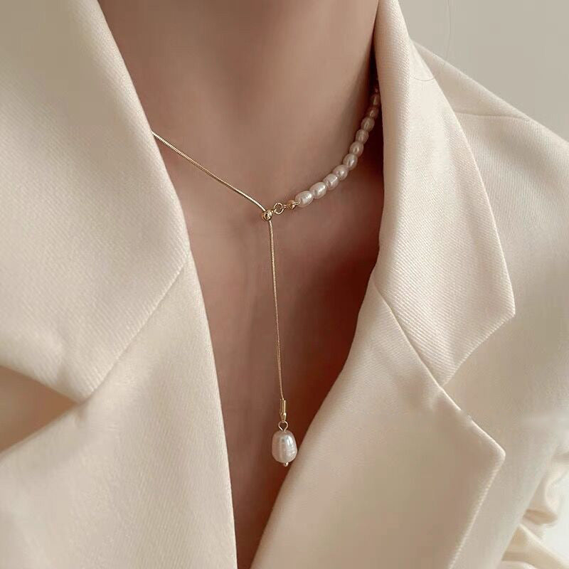 Pearl Panel Necklace Ainuua