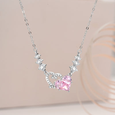 Sterling Silver Sweet Girl Series Dating Necklace Ainnua