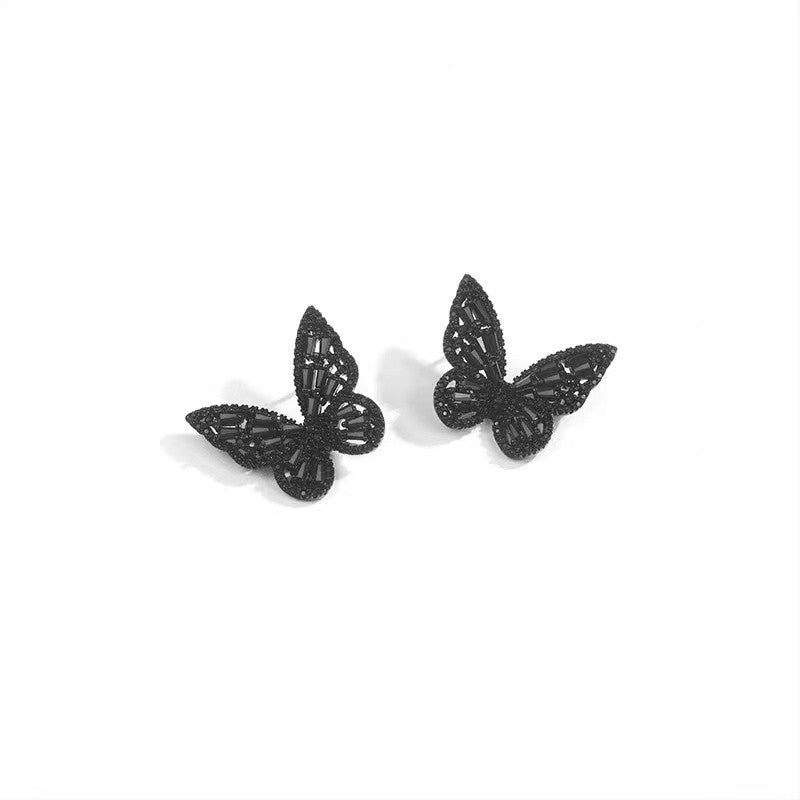 Internet Celebrity Fashion Three-dimensional Fresh Butterfly Earrings Ainnua