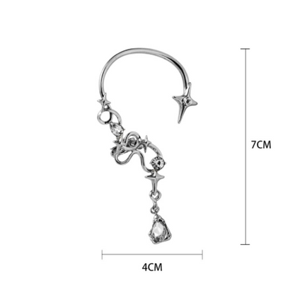 Four-pointed star earrings Ainuua