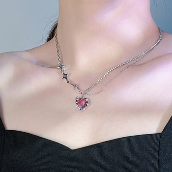 Diamond Gradient Love Necklace Ainuua
