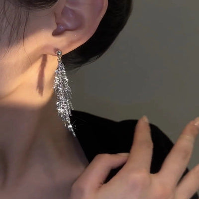 Tassel Earrings For Women Light Luxury Niche Fashion Versatile Ainnua