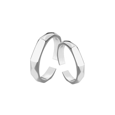 Couple Silver Ring (Light Diffractive Projection ) Ainuua