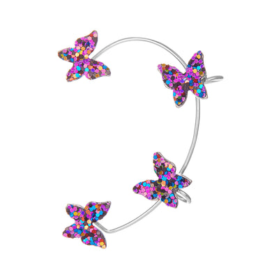 Glitter Butterfly Ear  Earrings (colour) ainuua