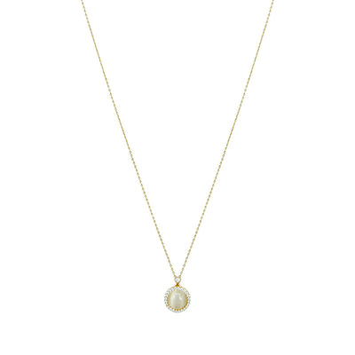 French Vintage Clavicle Chain Round Opal Ainuua