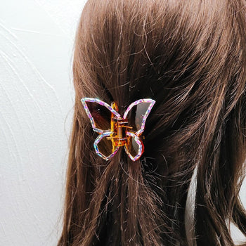 Cystal butterfly catch hairclip Ainuua