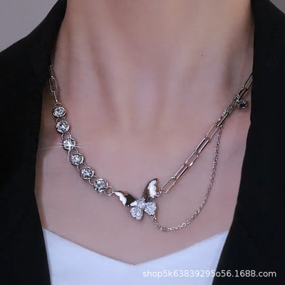 Double layer butterfly necklace Ainuua