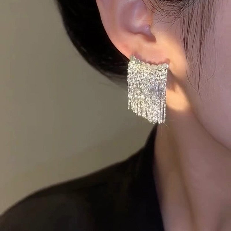 Metal tassel earrings Ainuua
