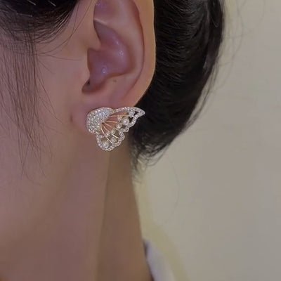 Double-layer detachable Butterfly Earrings Ainuua