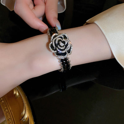 Black Rose Blossom Bracelet Ainuua