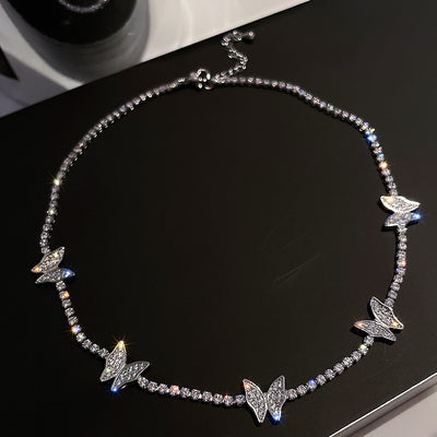 Full diamond butterfly neck chain Ainuua