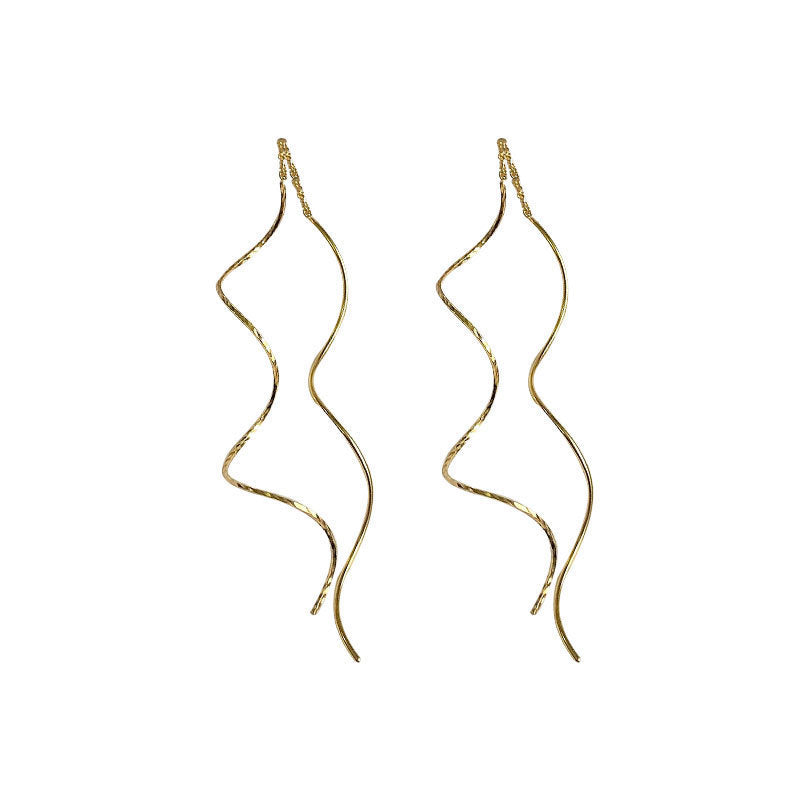 Long line fringed Earrings Ainuua