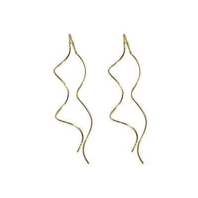 Long line fringed Earrings Ainuua