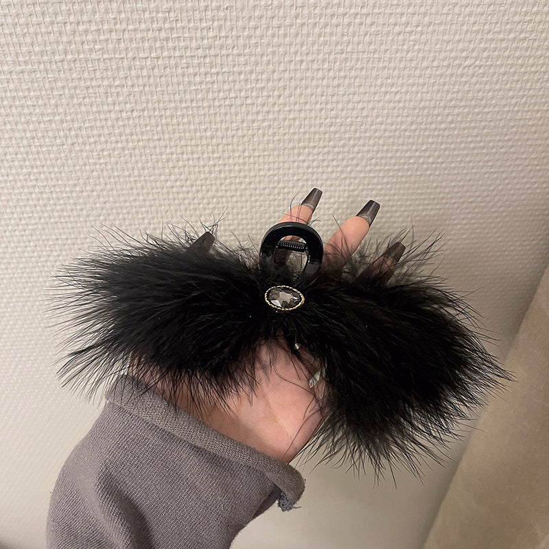 Feather Ostrich Hair Clip Ainuua