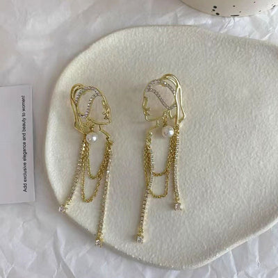 Customize Woman Long Tassel Earrings Ainuua