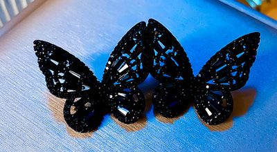 Three-dimensional Butterfly Earrings Ainnua