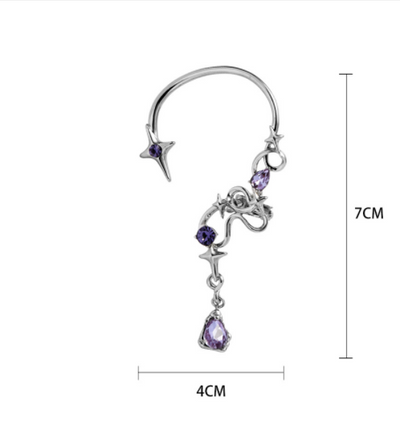 Four-pointed star earrings Ainuua