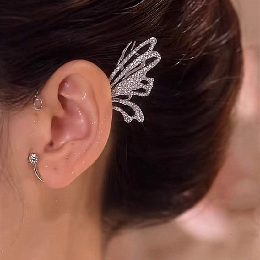 Micro Inlaid Zircon Butterfly Earrings CJ