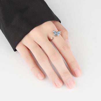 Adjustable Rotatable Butterfly Ring Ainuua