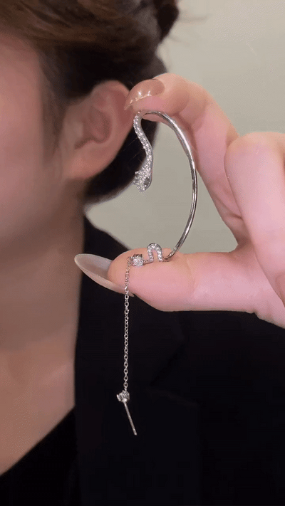 Diamond Snake Earrings Ainuua